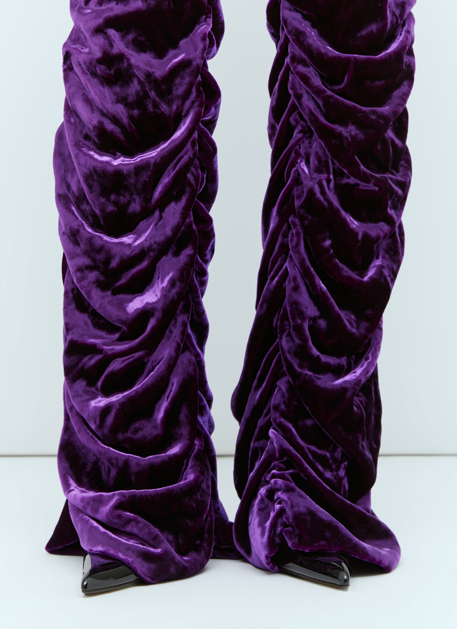Gucci Women Horsebit Belt Velvet Pants by Luosophy