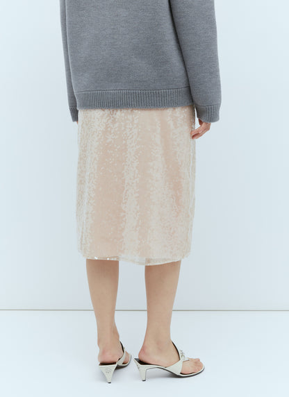 Gucci Women Sequin-Embroidered Tulle Skirt by Luosophy
