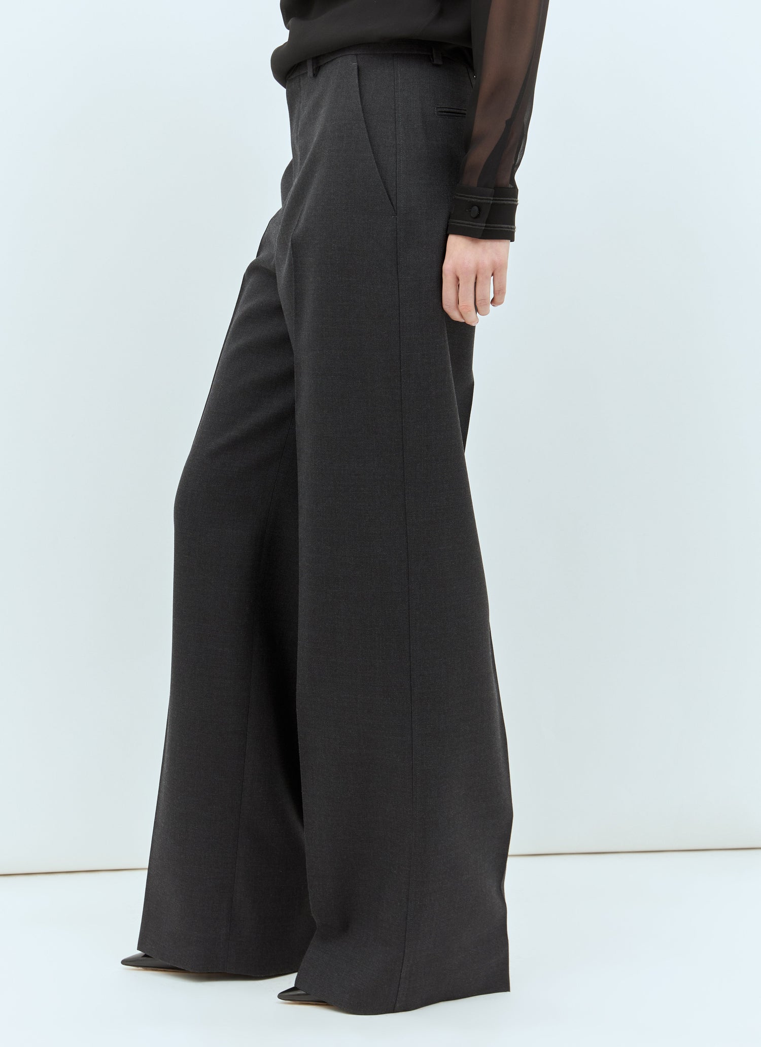 Gucci Women Wool Tailored Pants 