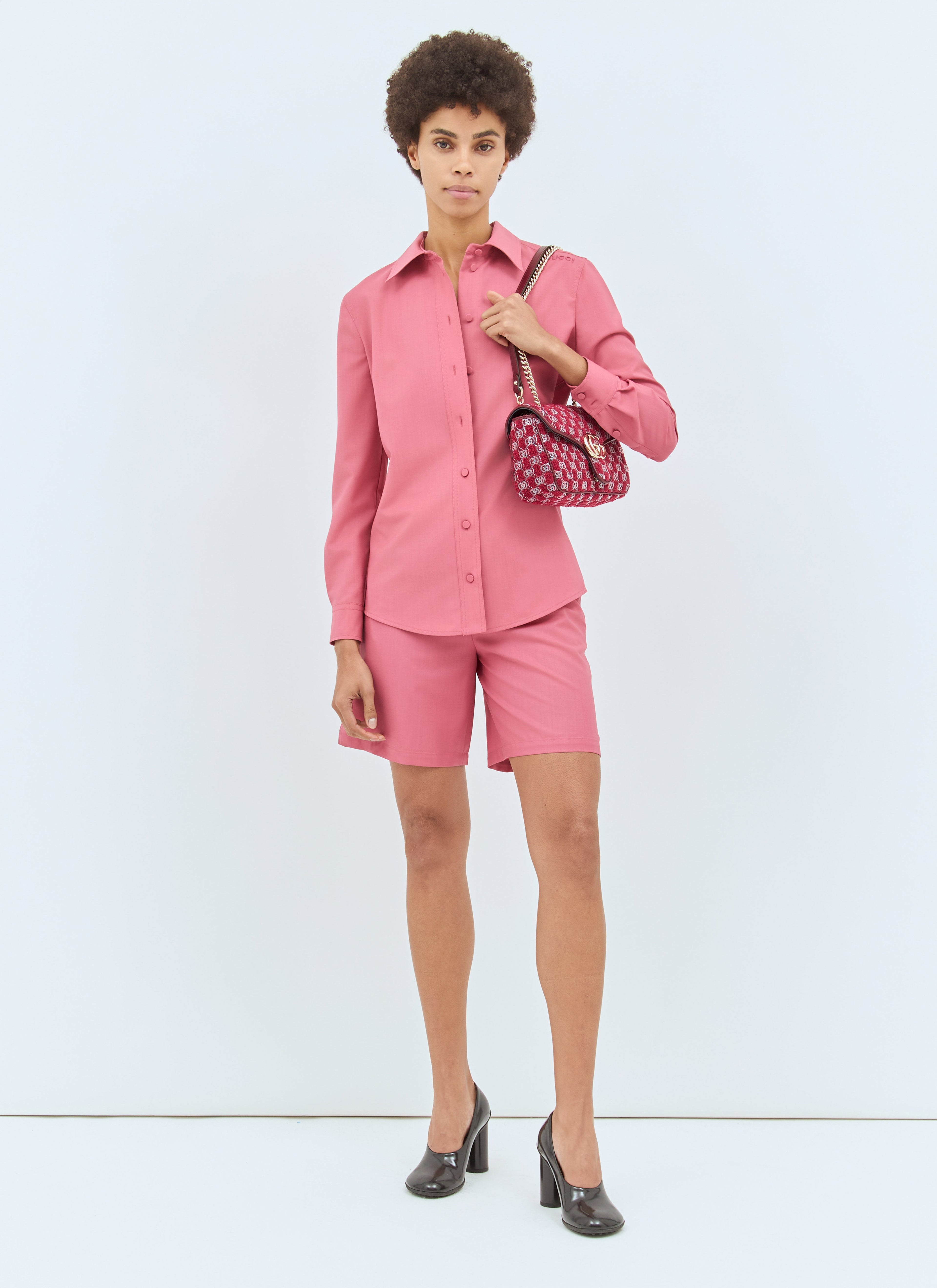 Gucci Women Light Wool Boxer-Style Shorts by Luosophy