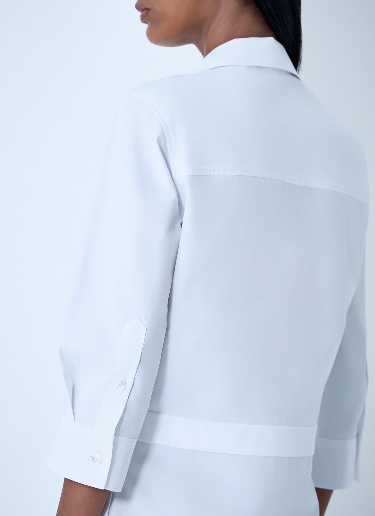Gucci Women Cotton Poplin Shirt With Horsebit Hardware by Luosophy