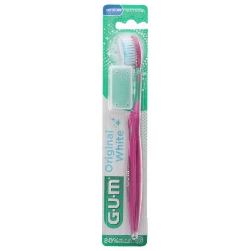 GUM Original White 563 Medium Toothbrush (Assorted Colors)