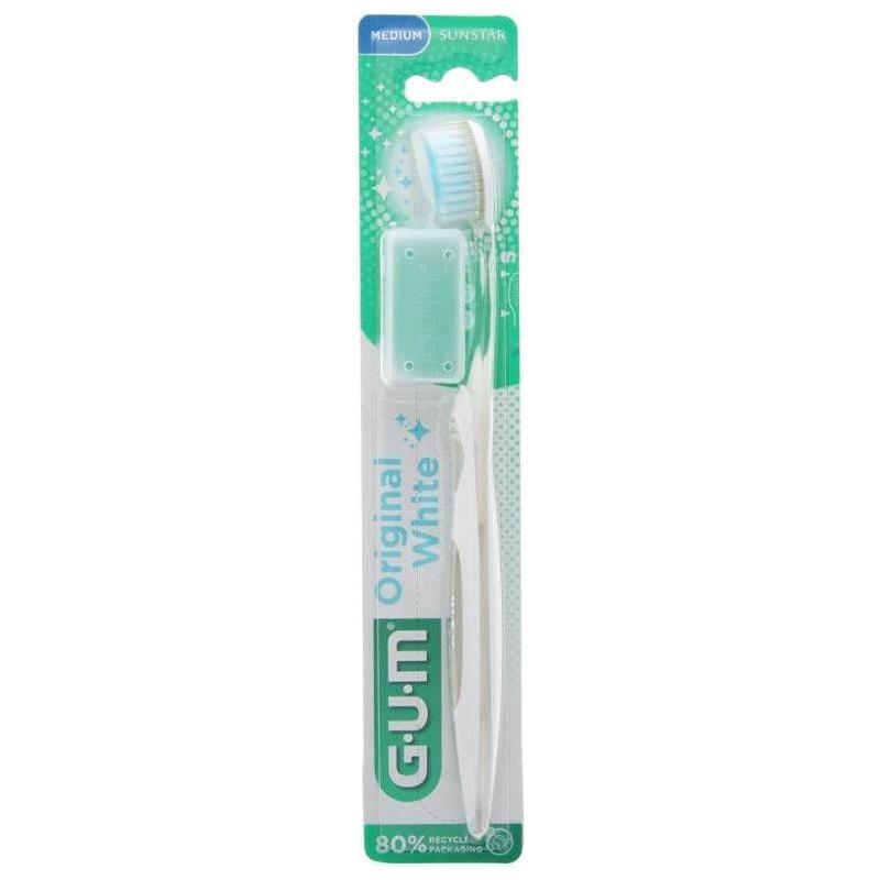 GUM Original White 563 Medium Toothbrush (Assorted Colors) 
