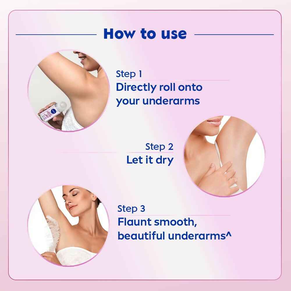 Nivea Pearl and Beauty Deo Roll On With Pearl Extracts &amp; Avocado Oil 48 H Smooth &amp; Beautiful Underarms 0% Alcohol