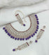 Joban Fashion Purple Stone Work Necklace Set