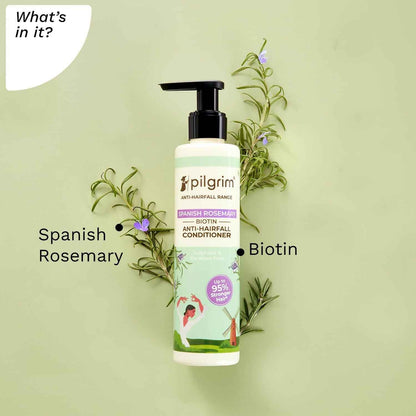 Pilgrim Spanish Rosemary &amp; Biotin Anti Hairfall Conditioner For Reducing Hair Loss &amp; Breakage