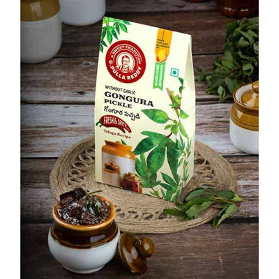 Pulla Reddy Gongura Pickle Without Garlic