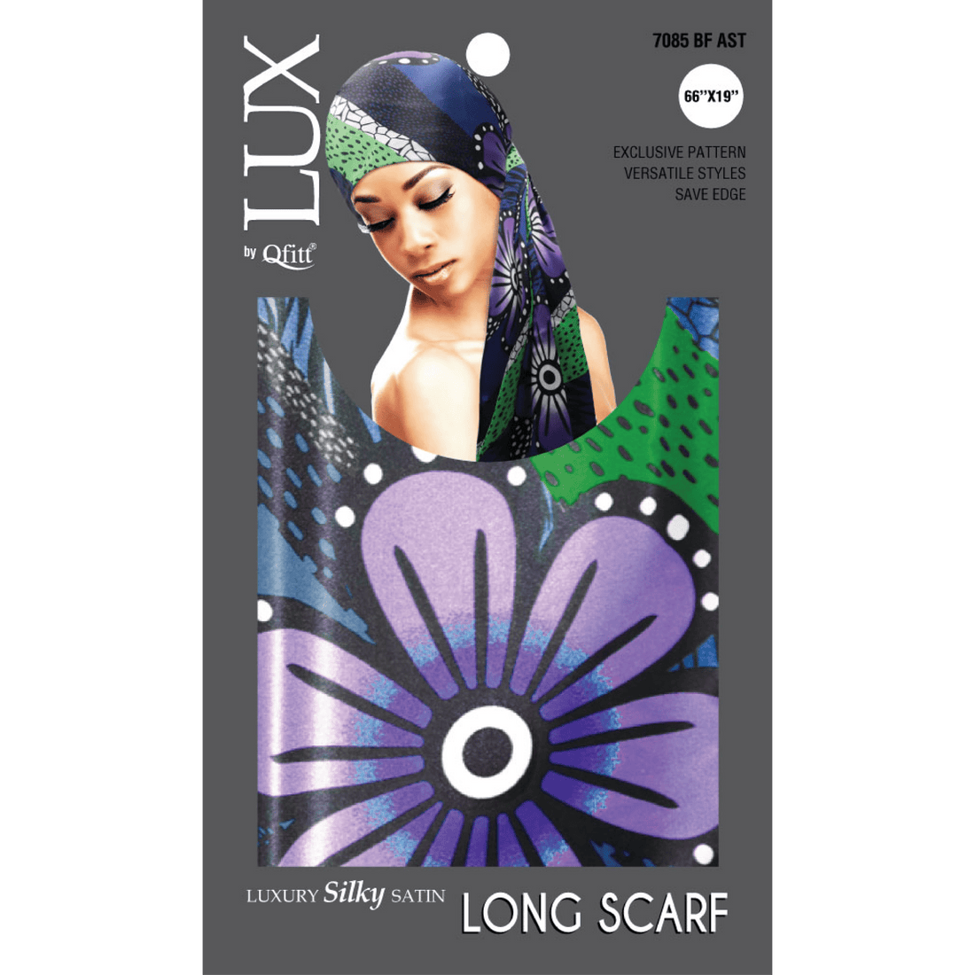 Qfitt HalfDoz Unisex Luxury Silk Satin Aztec Scarf  DestGlow