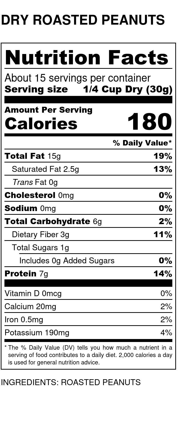 Peanuts, 1/2s Dry Roasted, No Salt by Country Life Natural Foods
