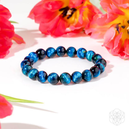 Hawk’S Focus – Royal Blue Tiger’S Eye Bracelet - DestGlow
