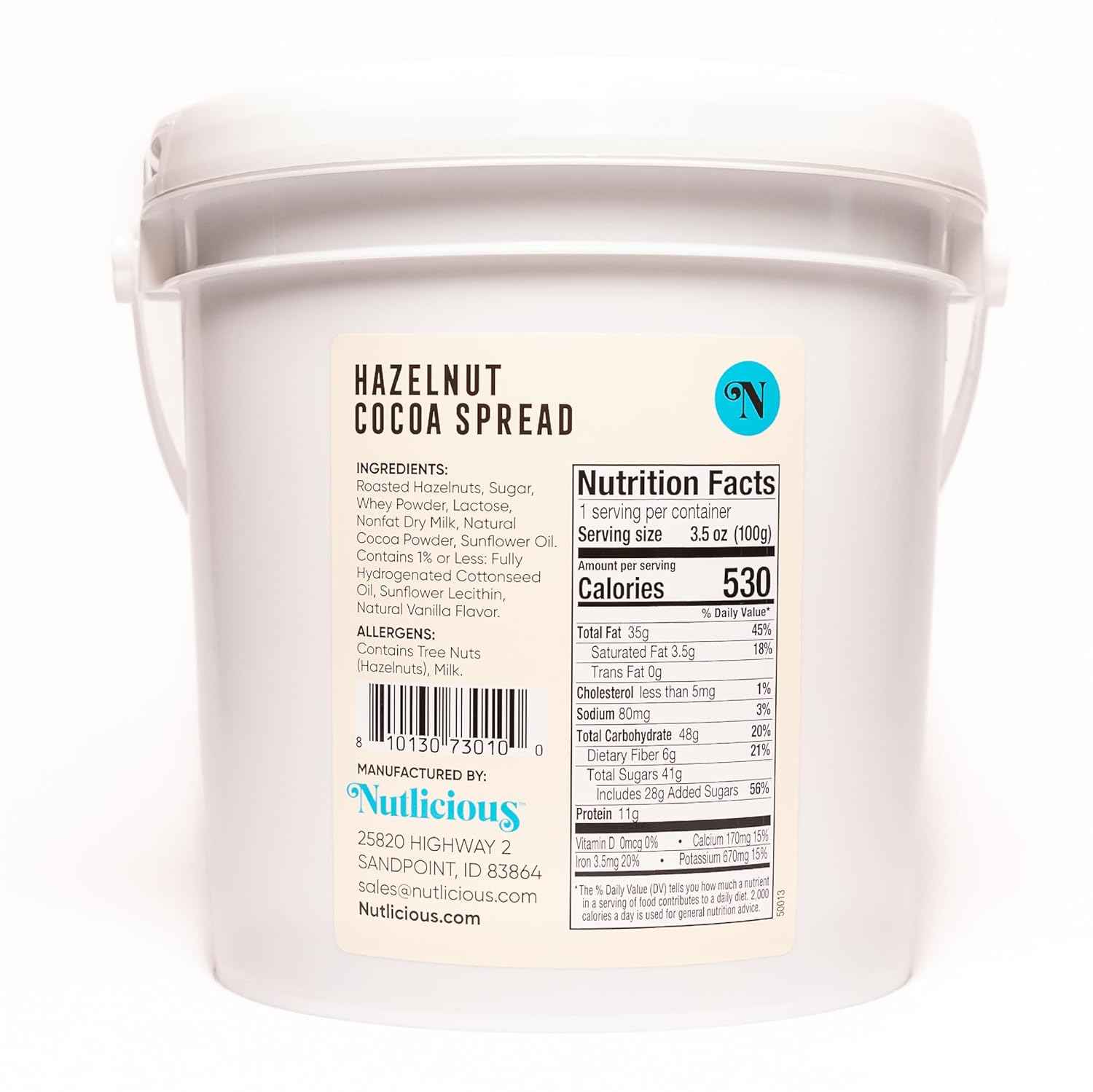 Nutlicious, Hazelnut Cocoa Spread (9 lb)