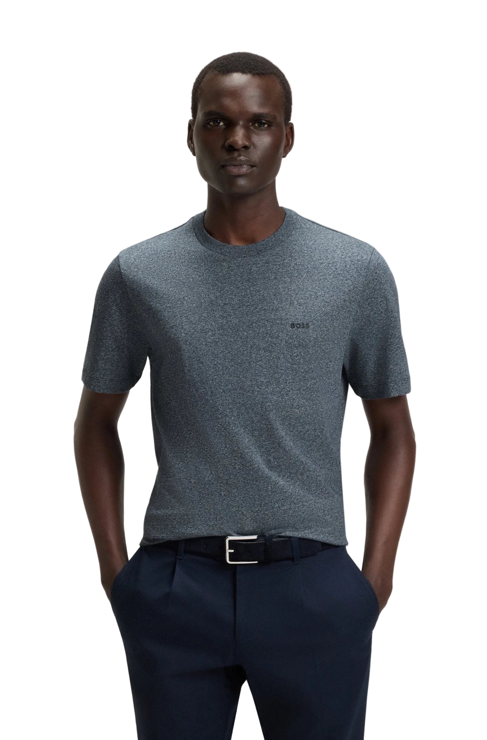 Hugo Boss Thompson Tee - Dark Grey by Denim Exchange