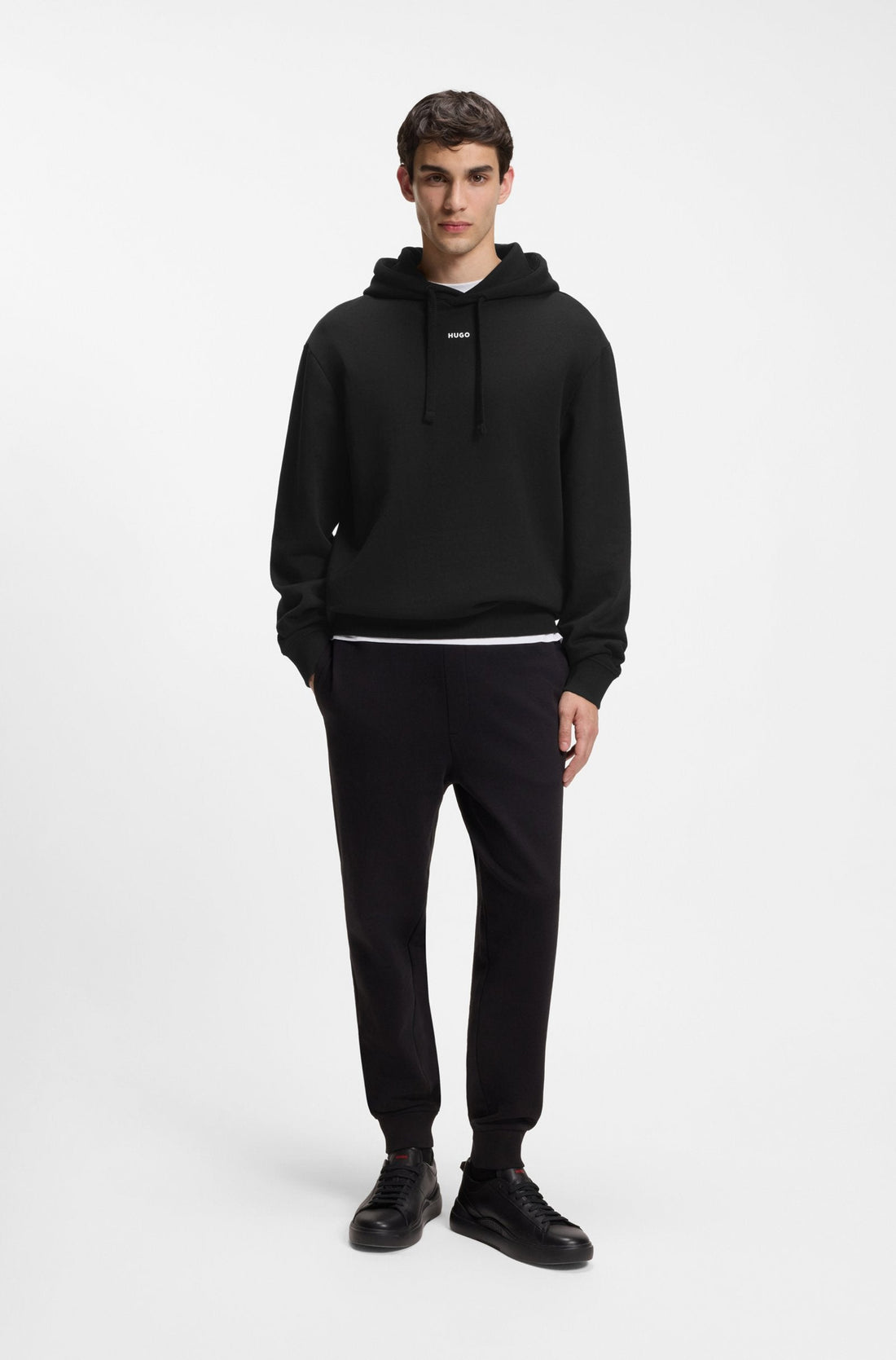 Hugo Dapo Hoodie - Black by Denim Exchange