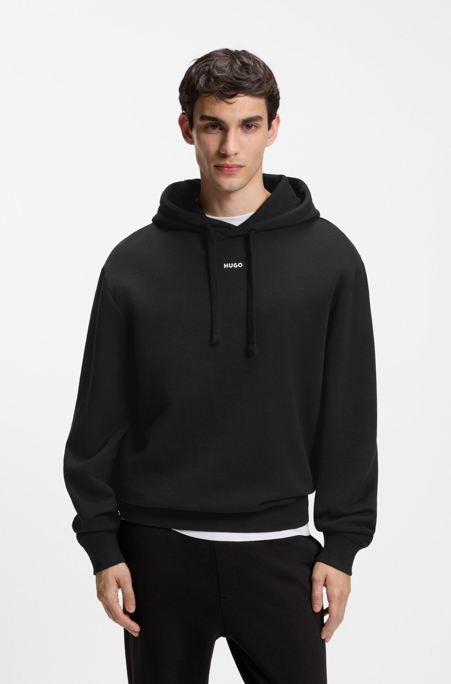 Hugo Dapo Hoodie - Black by Denim Exchange