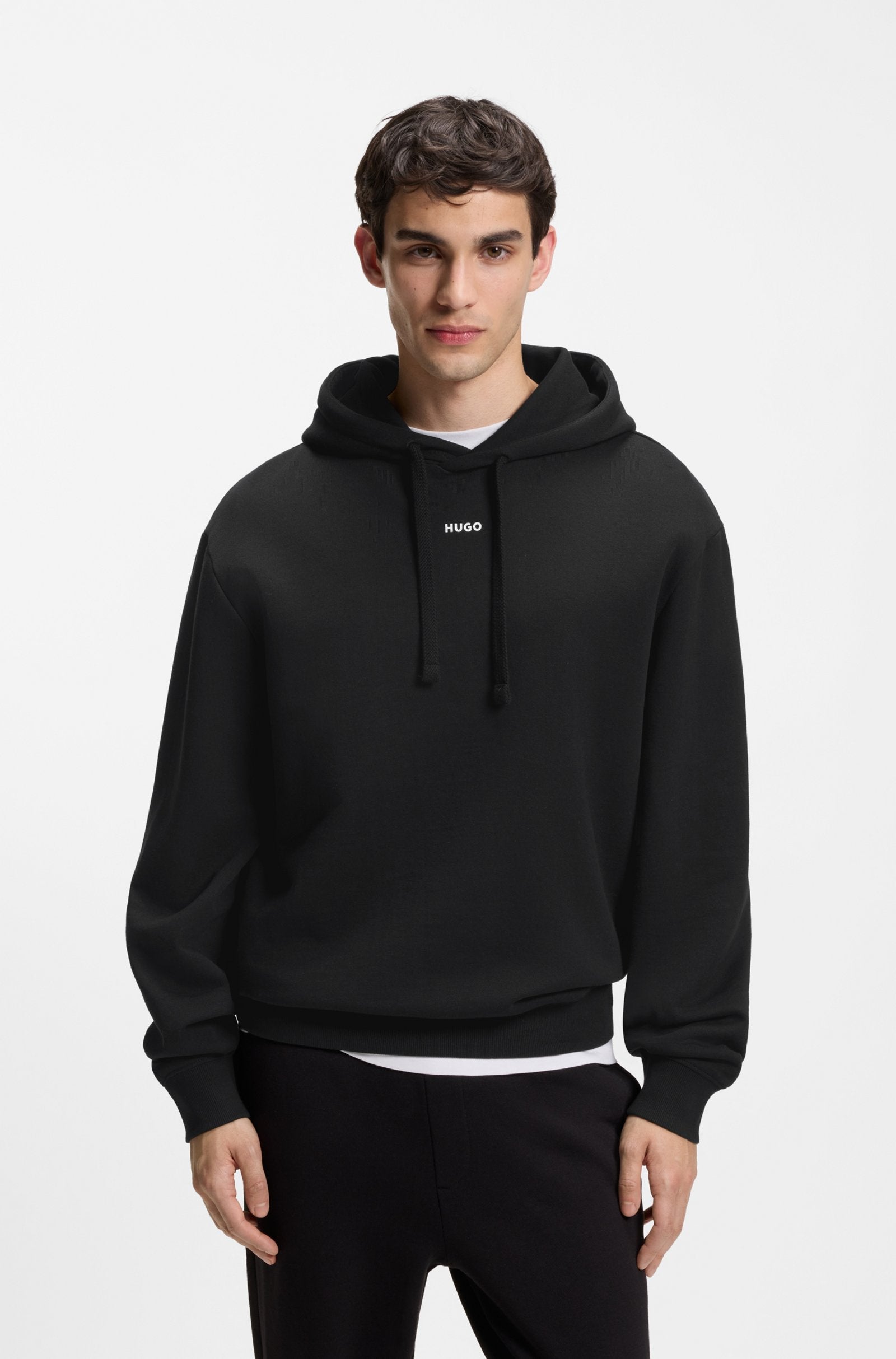Hugo Dapo Hoodie - Black by Denim Exchange
