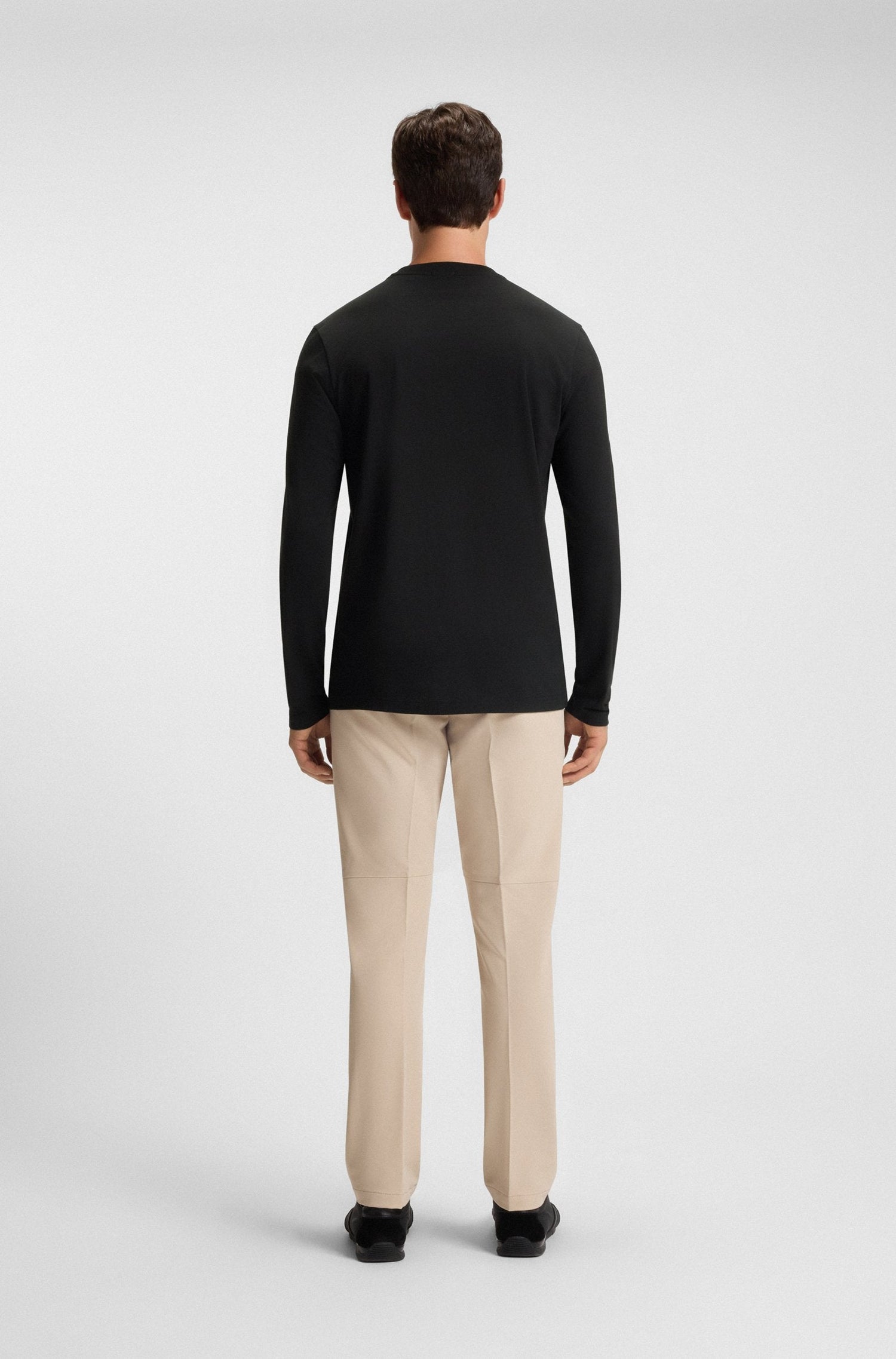Boss Green Long Tee - Black by Denim Exchange