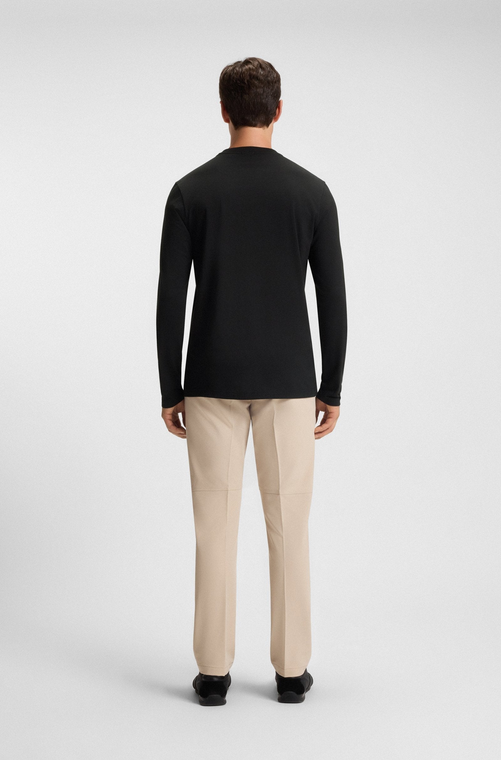 Boss Green Long Tee - Black by Denim Exchange