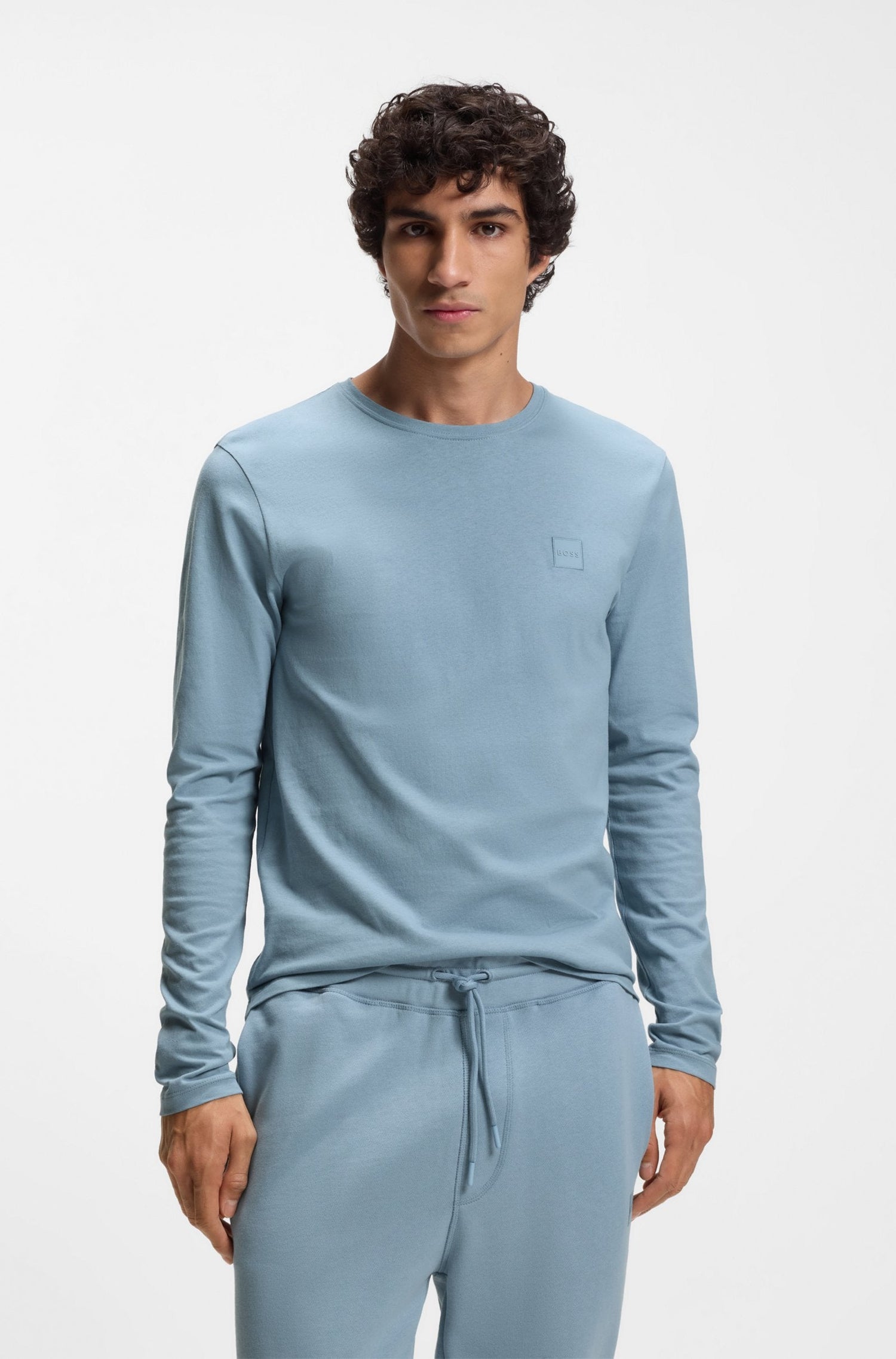 Boss Orange Tacks Tee - Sky Blue by Denim Exchange