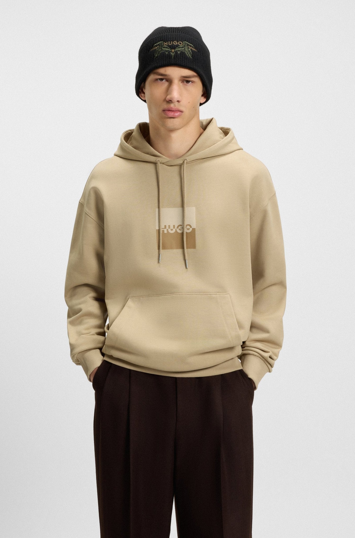 Hugo Duspliter Hoodie - Beige by Denim Exchange