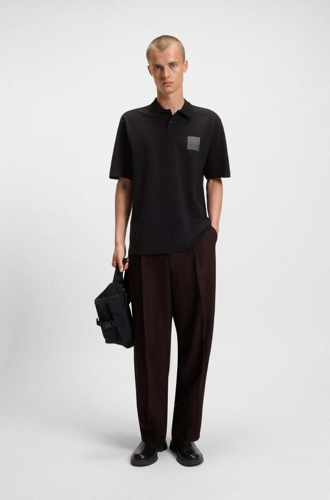 Hugo Dusplity Polo - Black by Denim Exchange