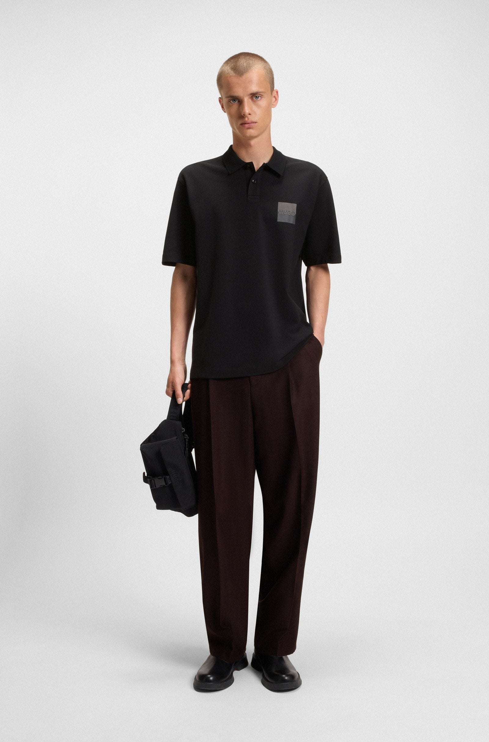 Hugo Dusplity Polo - Black by Denim Exchange