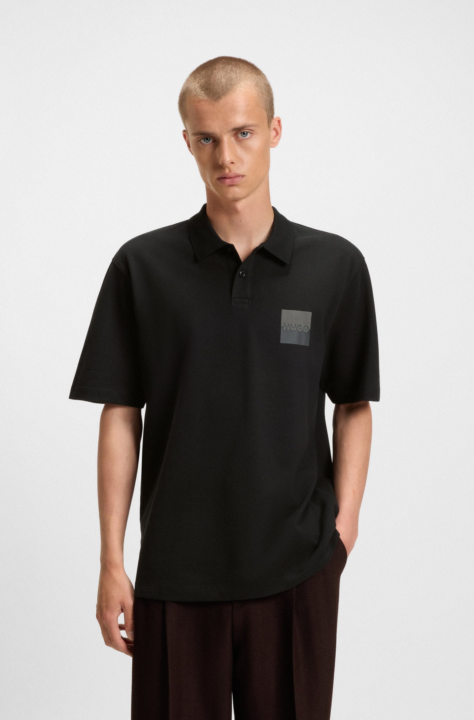 Hugo Dusplity Polo - Black by Denim Exchange
