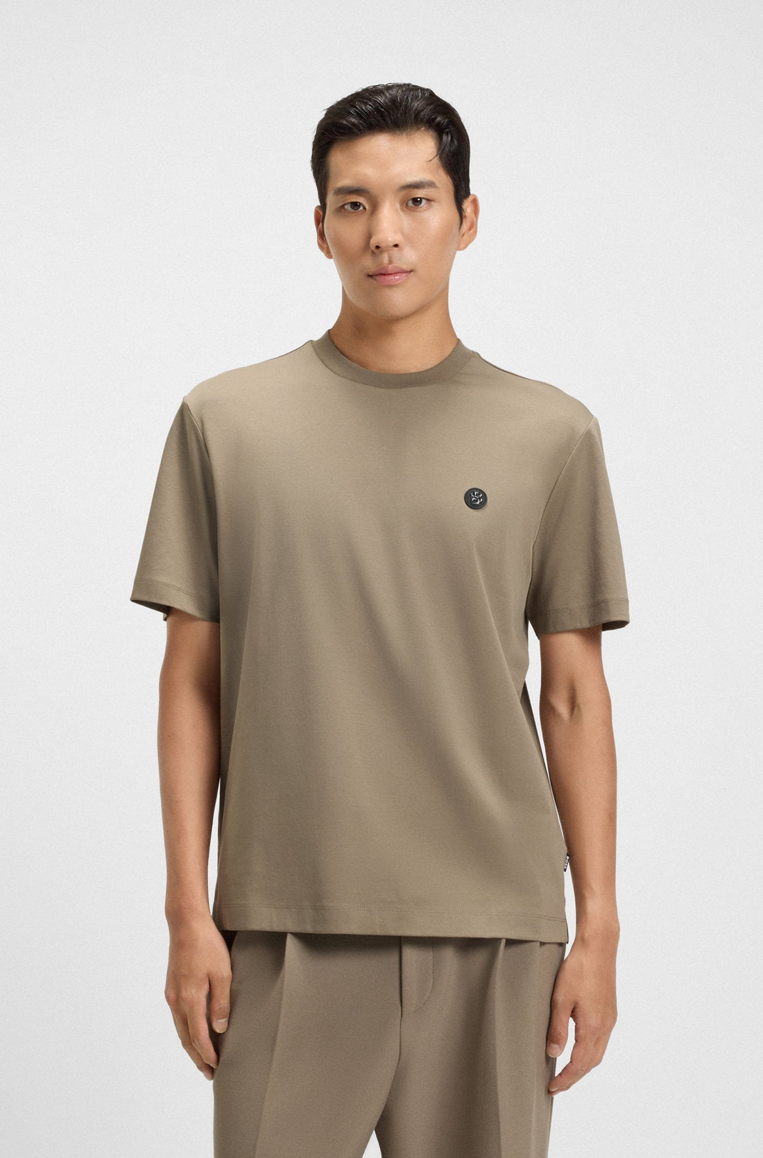 Hugo Boss C-Taut 01 Tee - Beige by Denim Exchange