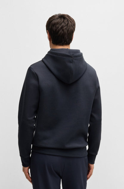 Boss Soody Tape Logo Hoodie - Navy by Denim Exchange