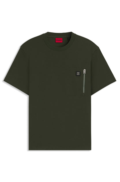 Hugo Dargentee Tee - Olive by Denim Exchange
