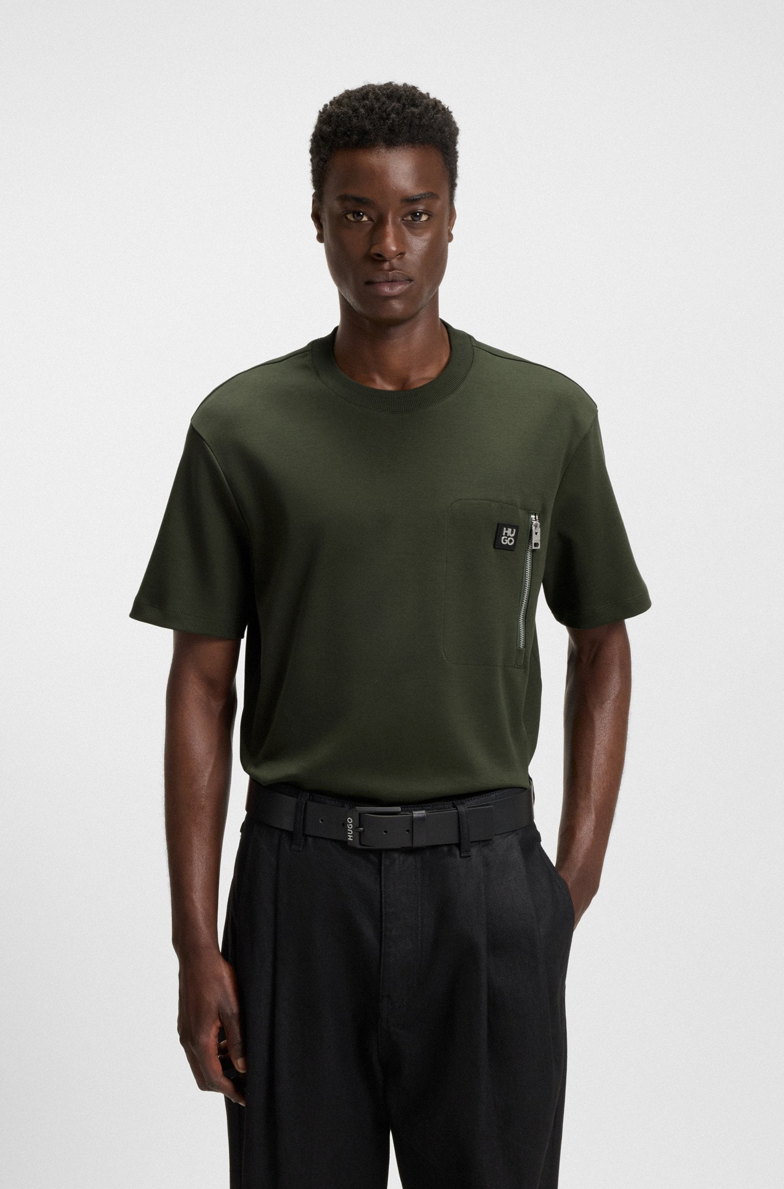 Hugo Dargentee Tee - Olive by Denim Exchange