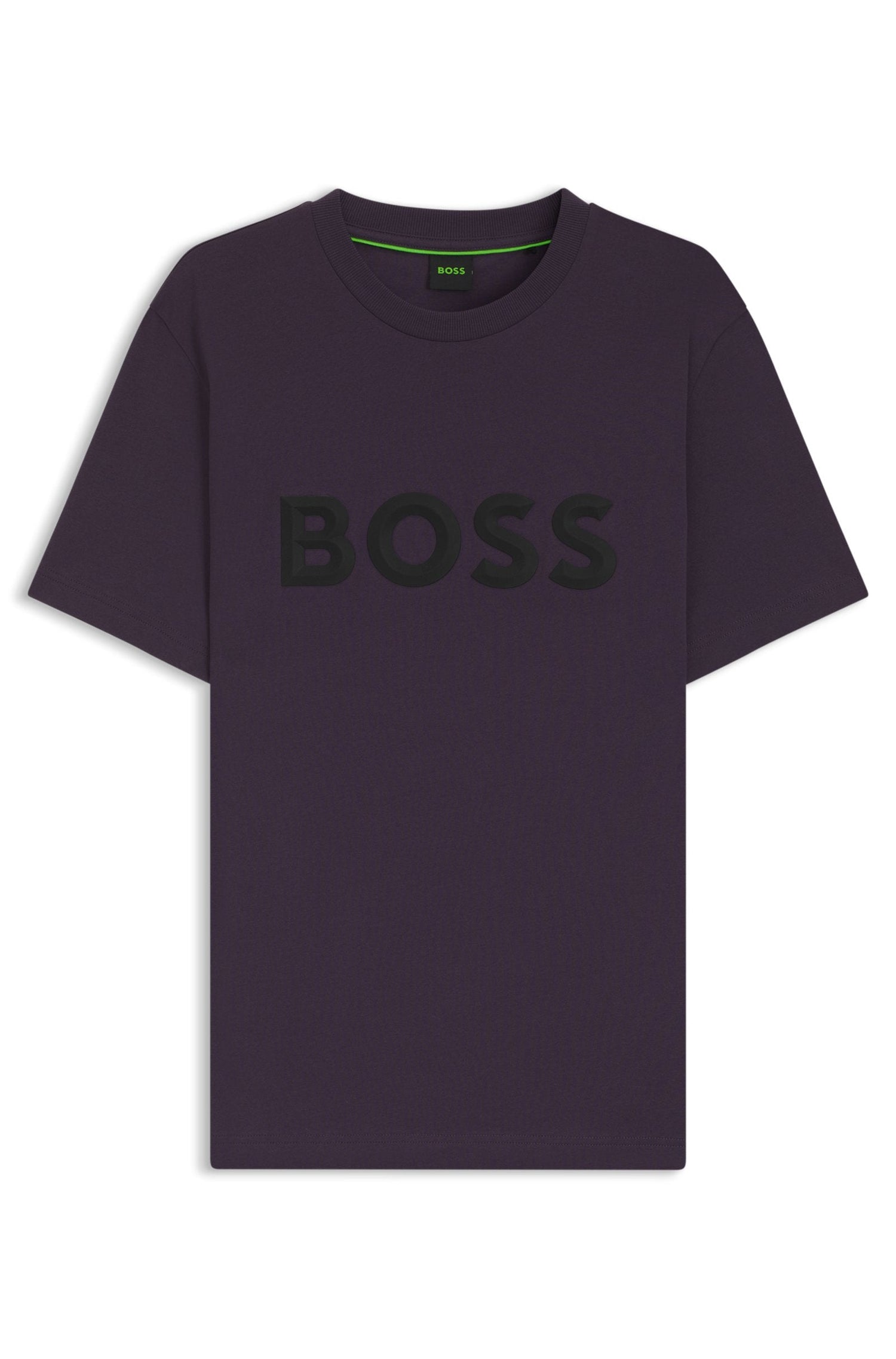 Boss Green Iconic Zone Tee - Dark Purple by Denim Exchange