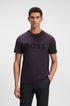 Boss Green Iconic Zone Tee - Dark Purple by Denim Exchange