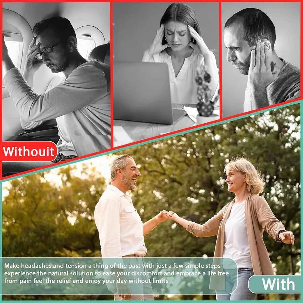 EarEase™ Portable Ear Pressure Relief Tool – 3 Interchangeable Tips