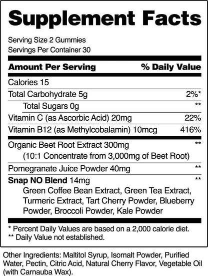 Heart Beets Gummies by Snap Supplements