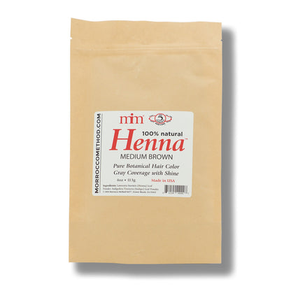 Henna Hair Dye - Medium Brown by Morrocco Method International