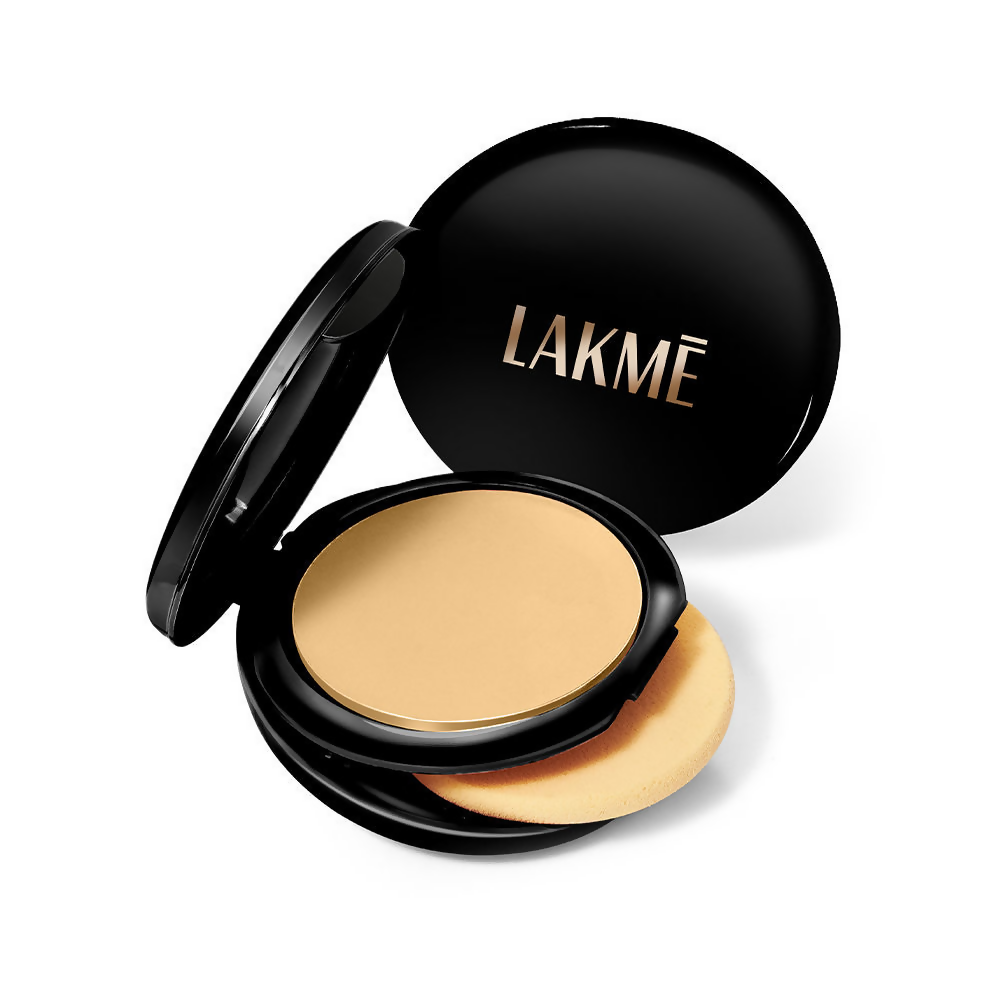 Lakme Xtraordin-Airy Compact, 2 In 1 Compact + Foundation, Lightweight, SPF17 - 04 Golden Creme