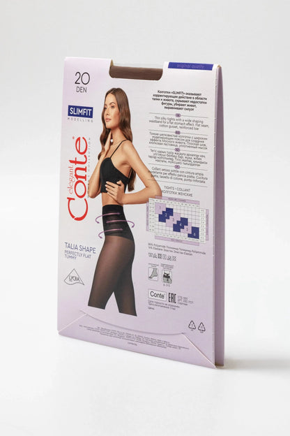 Tights Conte Slimfit 20 Den - Wide Shaping Belt by TheRanok.com
