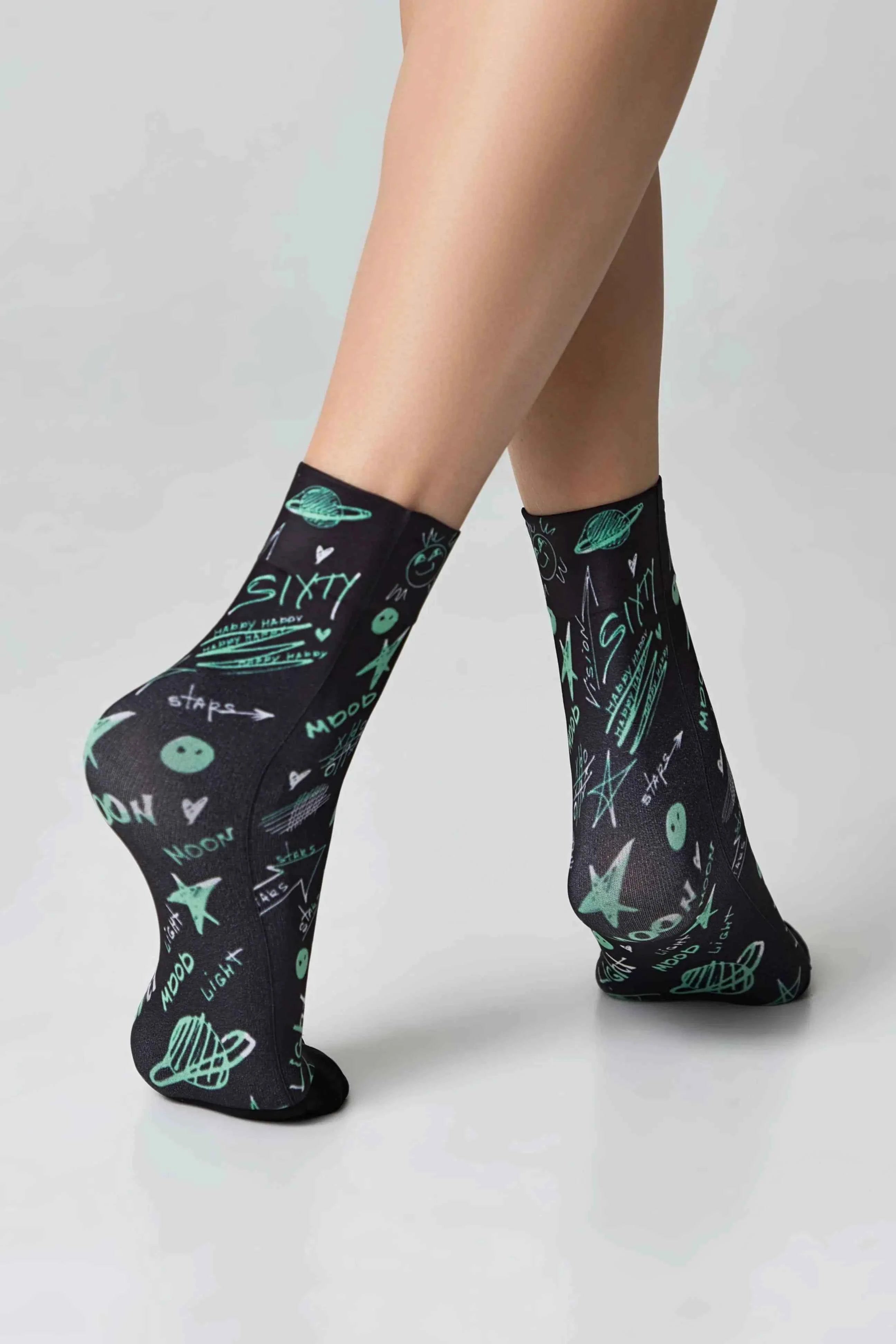 Dense Socks Conte Fantasy 913 - Moon Pattern