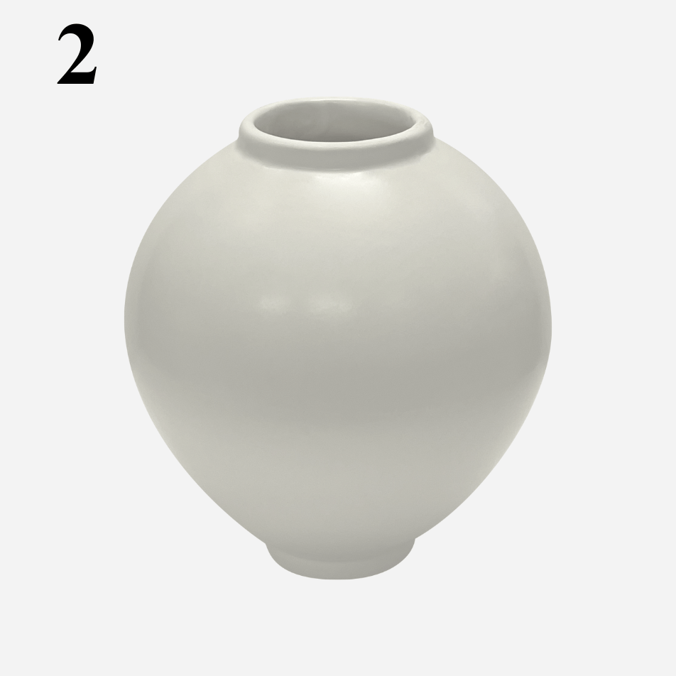 House of Dohwa Moon Jar Rice Bran Candle 320g 1ea