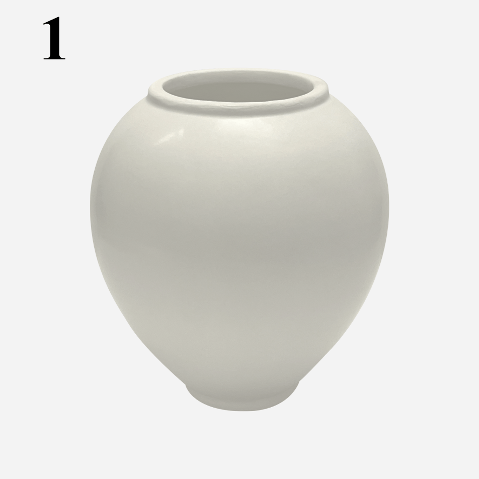 House of Dohwa Moon Jar Rice Bran Candle 320g 1ea