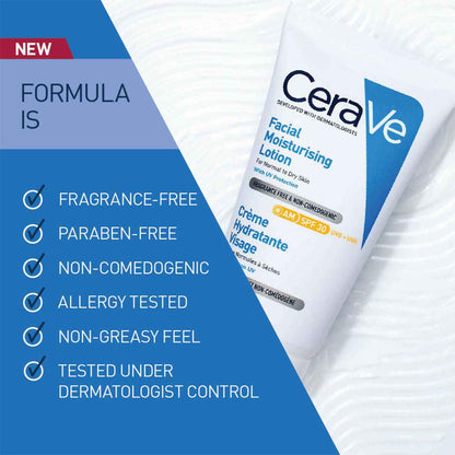 Cerave AM Facial Moisturising Lotion SPF30 for Normal to Dry Skin