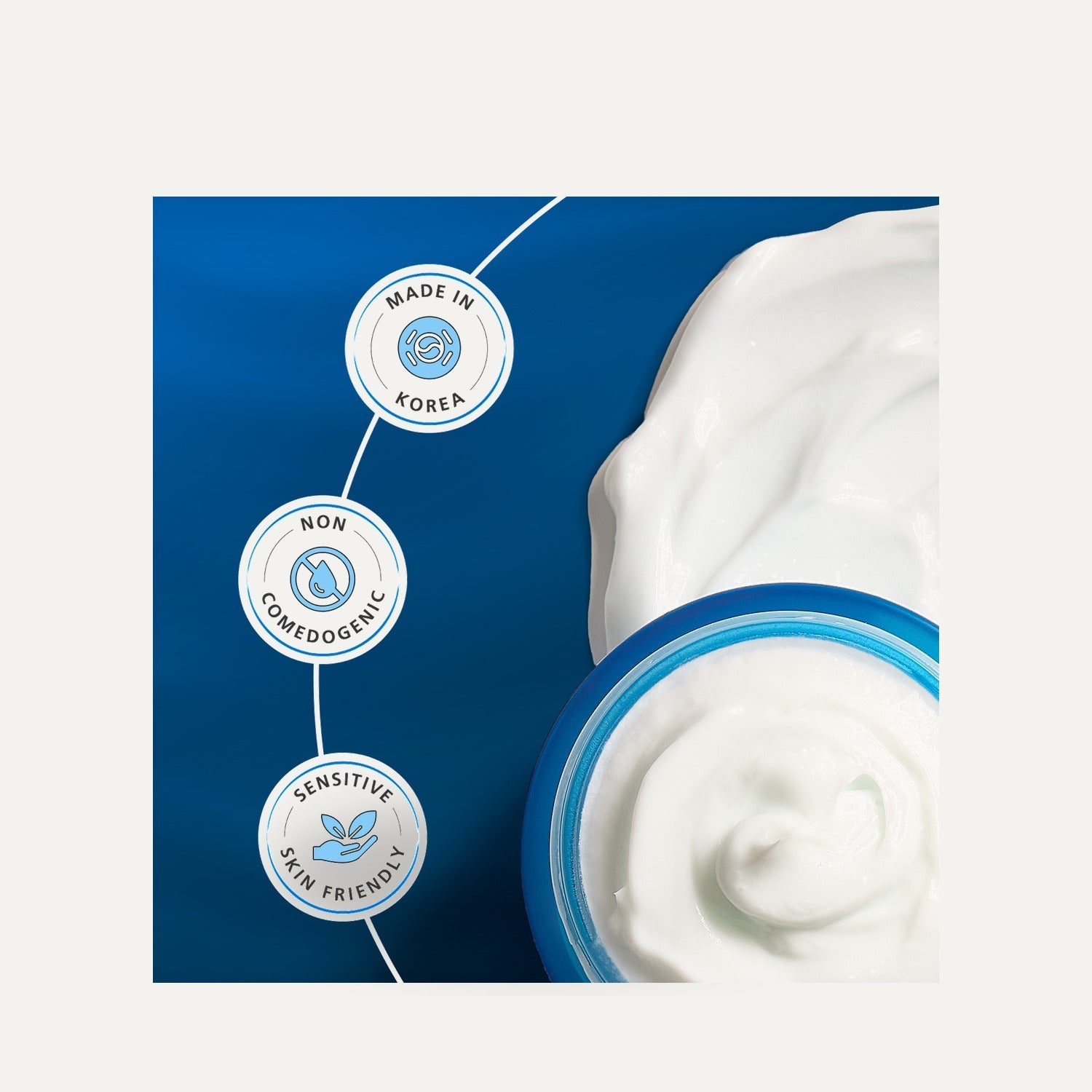 DISURI Hyaluronic Acid Intense Hydration Cream – Korean Barrier-Boosting Moisturizer with Triple HA + 2% Niacinamide