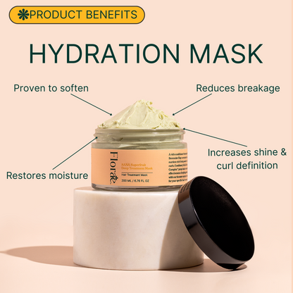 Hydration Booster + Superfruit Deep Treatment Mask by Floraebeauty