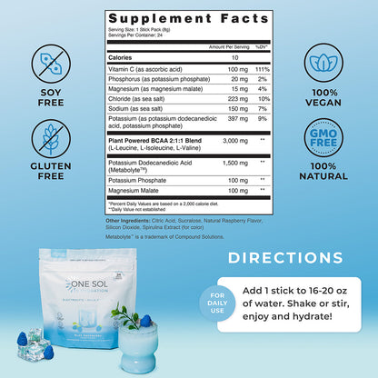 Hydration by ONE SOL™ | Natural Plant Based Supplements