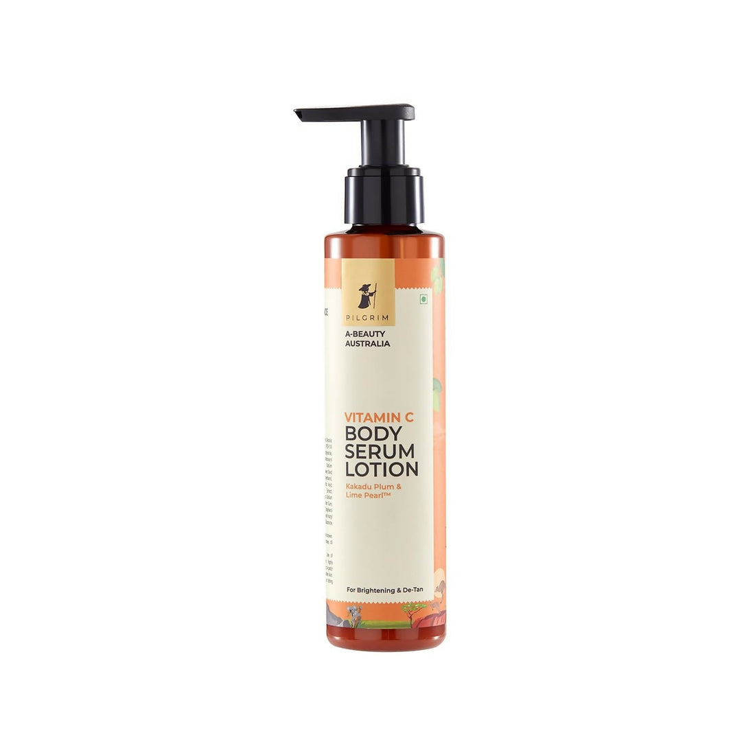 Pilgrim Australian Vitamin C Body Serum Lotion with Kakadu Plum &amp; Lime Pearl, Fades Dark Spots &amp; Evens Skin Tone For Brightening &amp; Detan