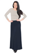 Flowing A-Line Maxi Skirt - Stretch Comfort Waistband by Kosher Casual USA
