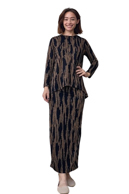 Long Printed Stretch Maxi Pencil Skirt by Kosher Casual USA