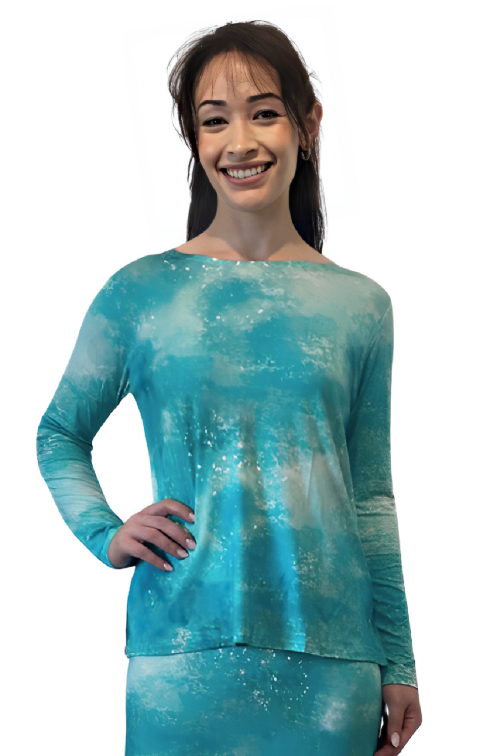 Long Sleeve Relaxed Tunic - Available in Prints &amp; Solids by Kosher Casual USA
