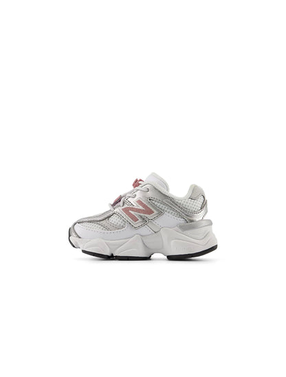 New Balance (TD) 9060 Bungee Shoes - White/Rosewood by Denim Exchange