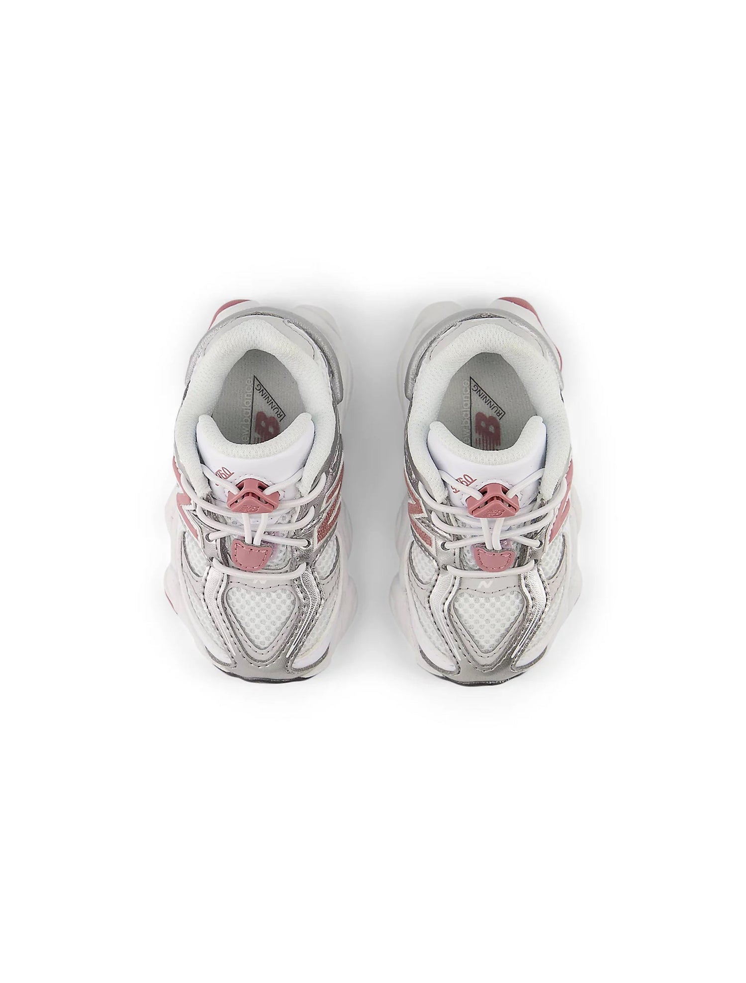 New Balance (TD) 9060 Bungee Shoes - White/Rosewood by Denim Exchange
